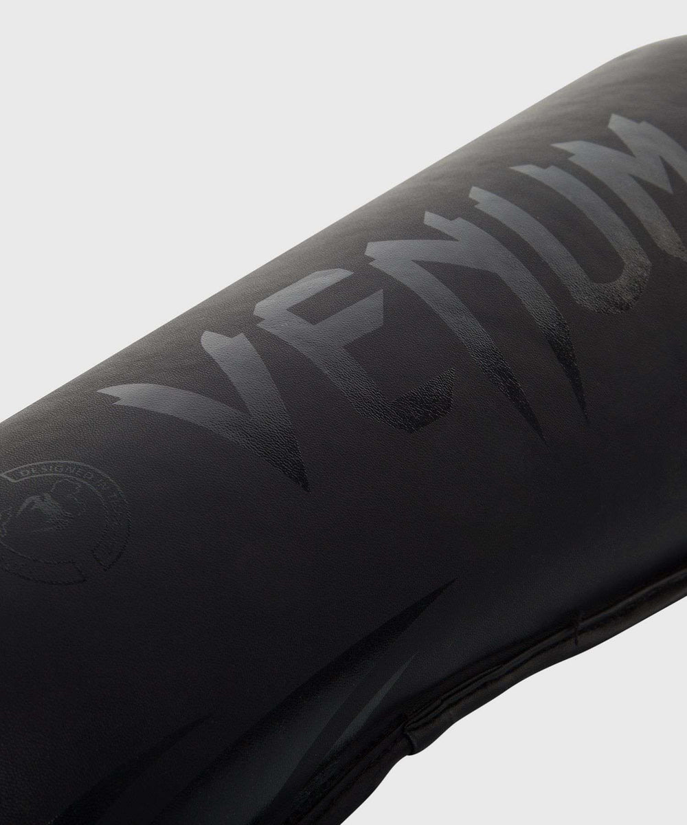 Espinilleras muay thai Venum challenger negro negro 1
