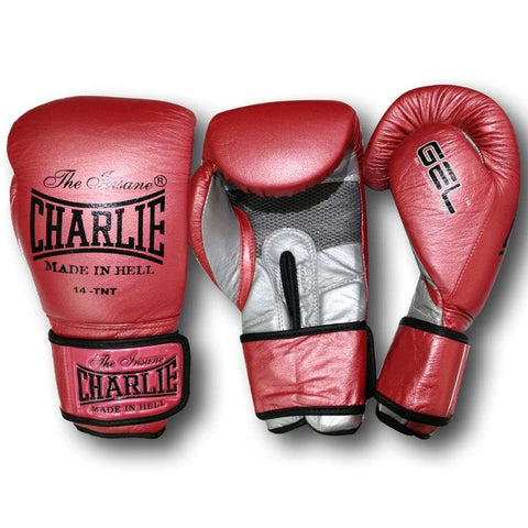 Guantes boxeo Charlie Metallic rojo