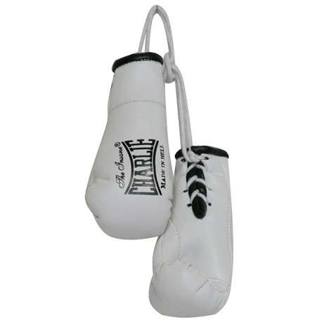 Miniguantes Charlie coche boxeo blanco