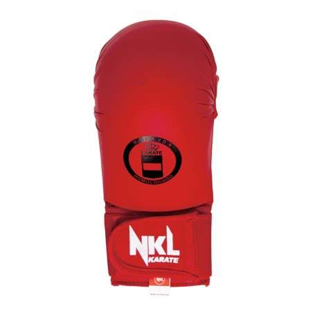 Guantillas karate NKL rojas sin pulgar