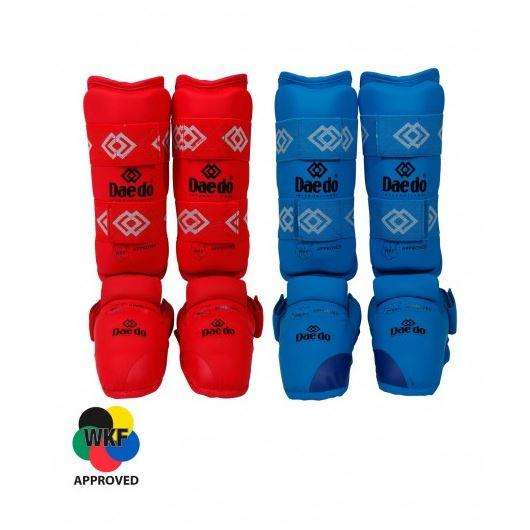 Espinilleras karate Daedo WKF (rojas)