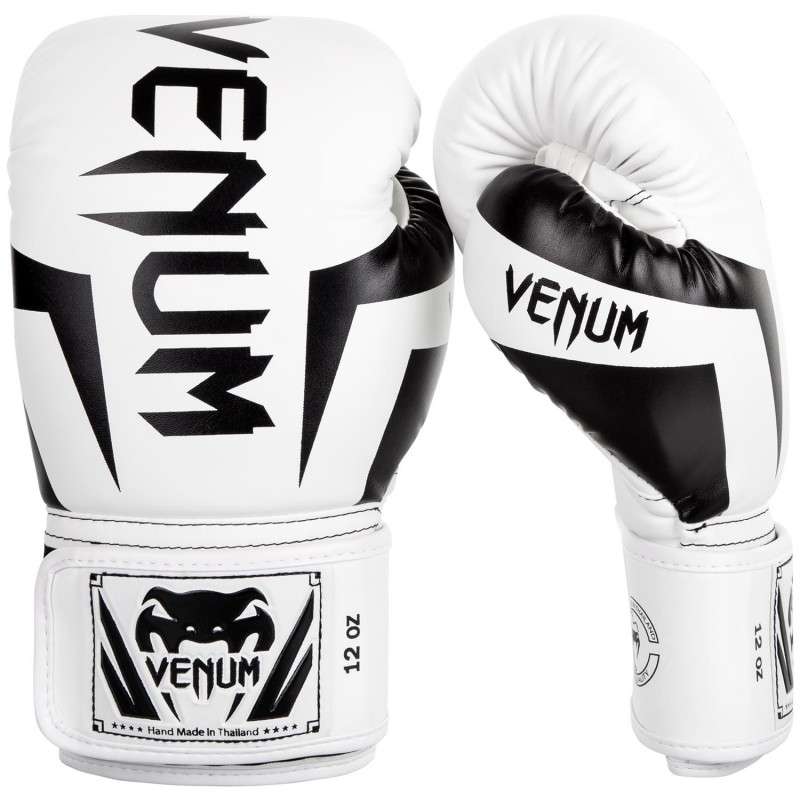 Venum guantes de boxeo Elite blanco negro