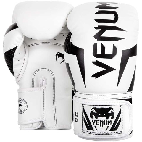 Venum guantes de boxeo Elite blanco negro