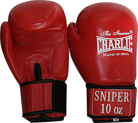 Guantes boxeo Charlie sniper amateur rojo