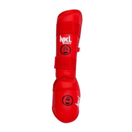 Espinilleras Karate NKL Roja Homologadas