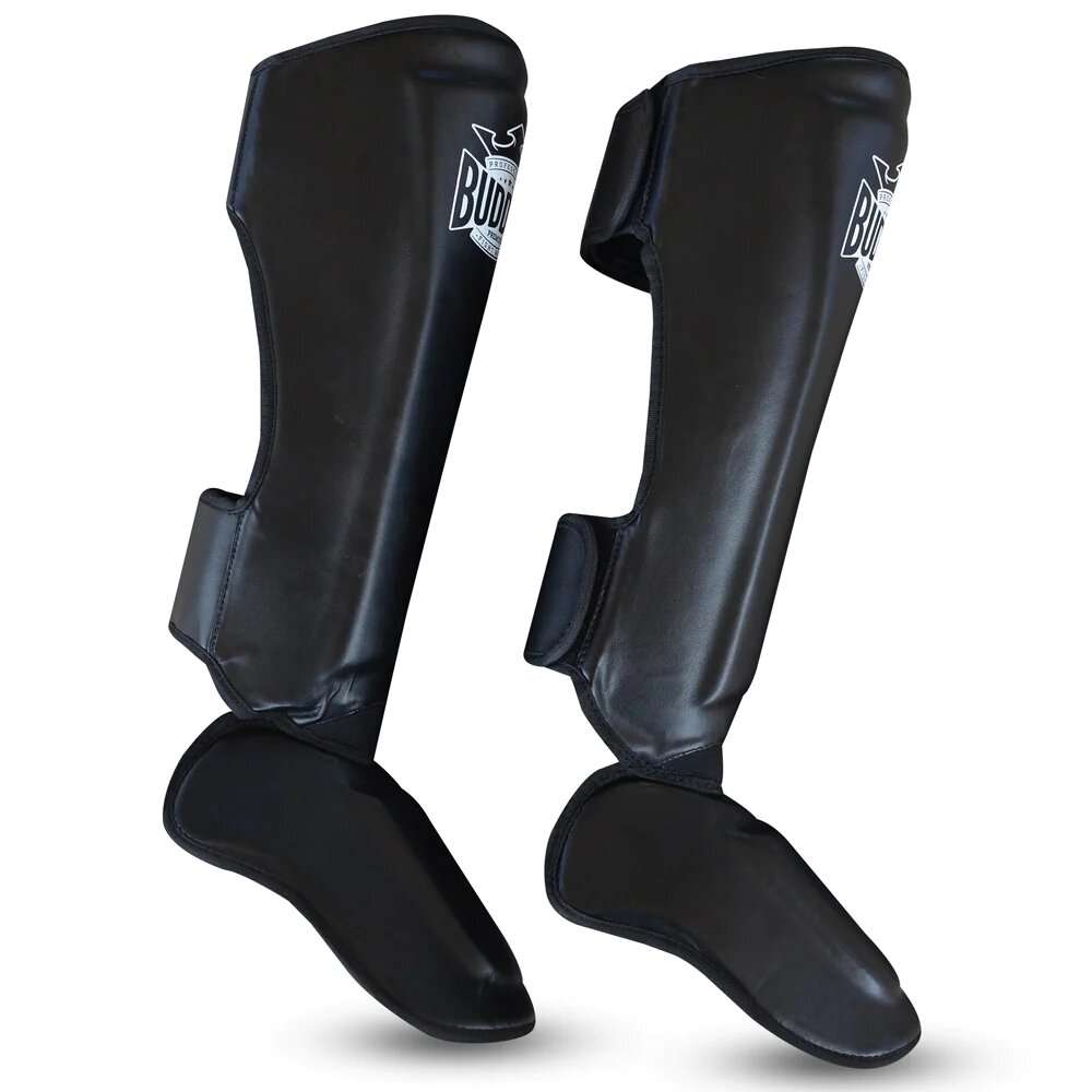 Espinilleras muay thai Buddha epic (negras)3