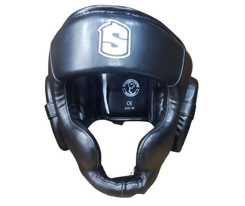 Casco muay thai Shark guell negro