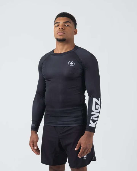 Rashguard Kingz kore V2 negra mangas largas