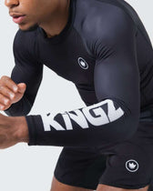 Rashguard Kingz kore V2 negra mangas largas