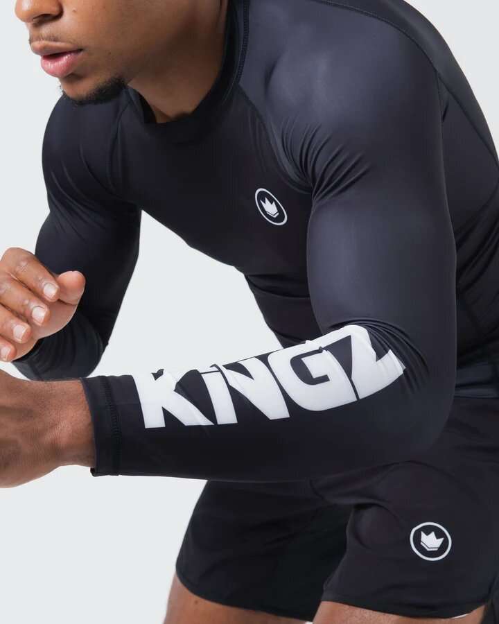 Rashguard Kingz kore V2 (negra) mangas largas 7