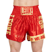 Pantalón muay thai Leone AB966 rojo