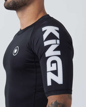 Rashguard Kingz Kore V2 negra mangas cortas