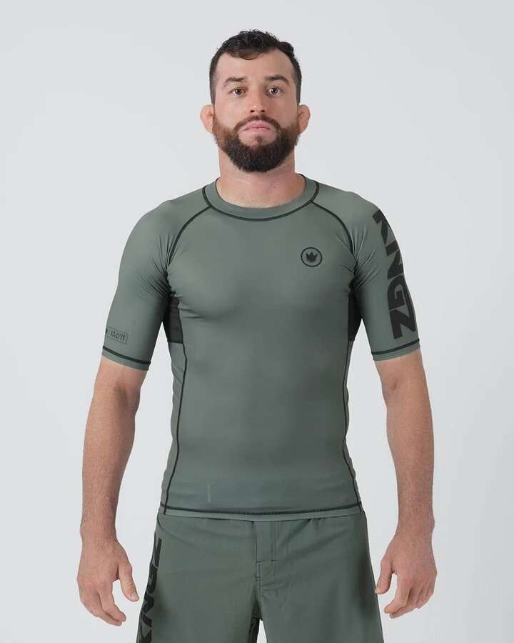 Rashguard Kingz Kore V2 verde mangas cortas