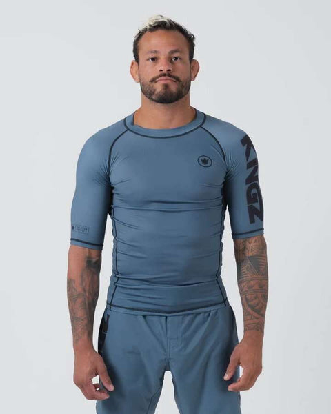 Rashguard Kingz Kore V2 azul mangas cortas