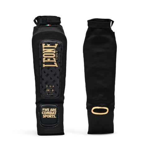 Espinilleras MMA Leone DNA negro oro