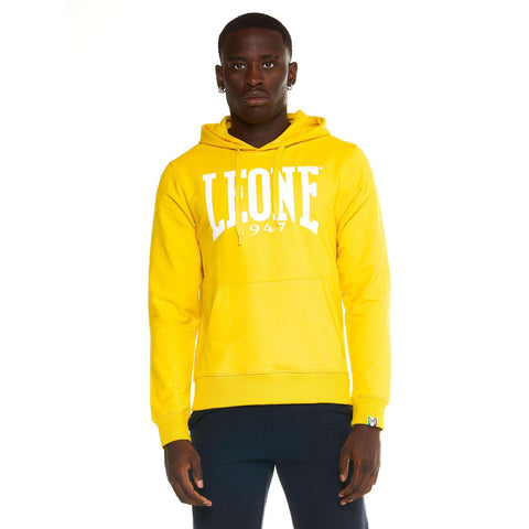 Sudadera boxeo Leone big logo amarilla