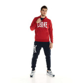 Sudaderas big logo Leone con capucha roja