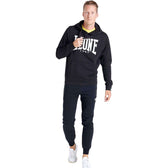 Sudadera basic big logo Leone negra