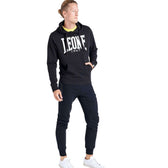 Sudadera basic big logo Leone negra