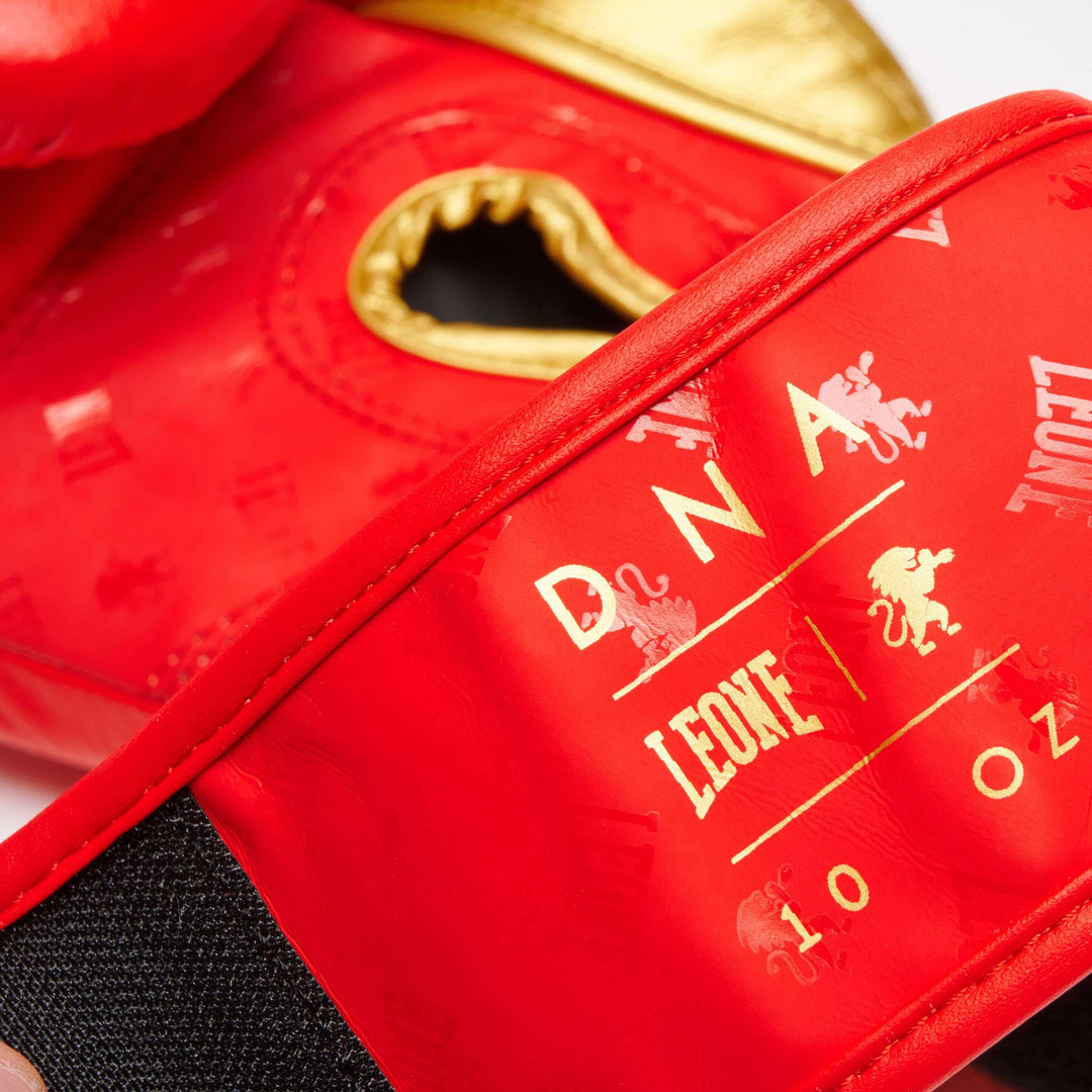Guantes boxeo DNA Leone GN220 rojo 4
