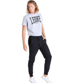 Pantalón largo basic Leone small logo negro
