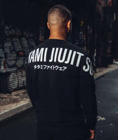 Tatami impact sweatshirt negra blanca