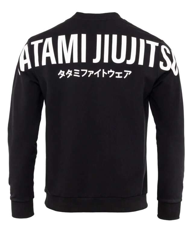 Tatami impact sweatshirt negra blanca