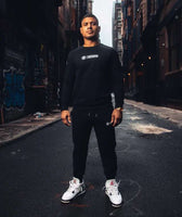 Tatami impact sweatshirt negra blanca