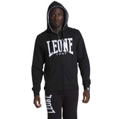 Sudadera con cremallera Leone big logo negra