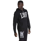 Sudadera con cremallera Leone big logo negra