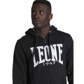 Sudadera con cremallera Leone big logo negra