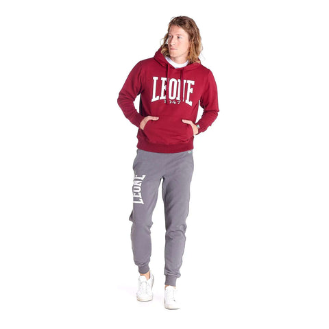 Sudadera big logo Leone burdeos