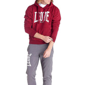 Sudadera big logo Leone burdeos