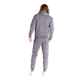 Sudadera cremallera Leone big logo gris
