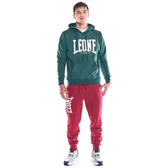 Sudadera Leone big logo verde oscuro