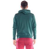 Sudadera Leone big logo verde oscuro