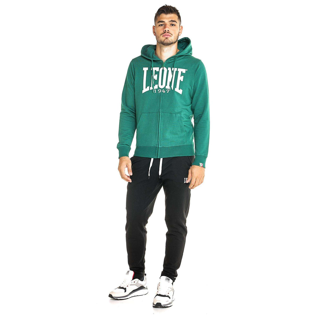 Chaqueta cremallera Leone big logo (verde oscuro) 1