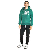 Chaqueta cremallera Leone big logo verde oscuro