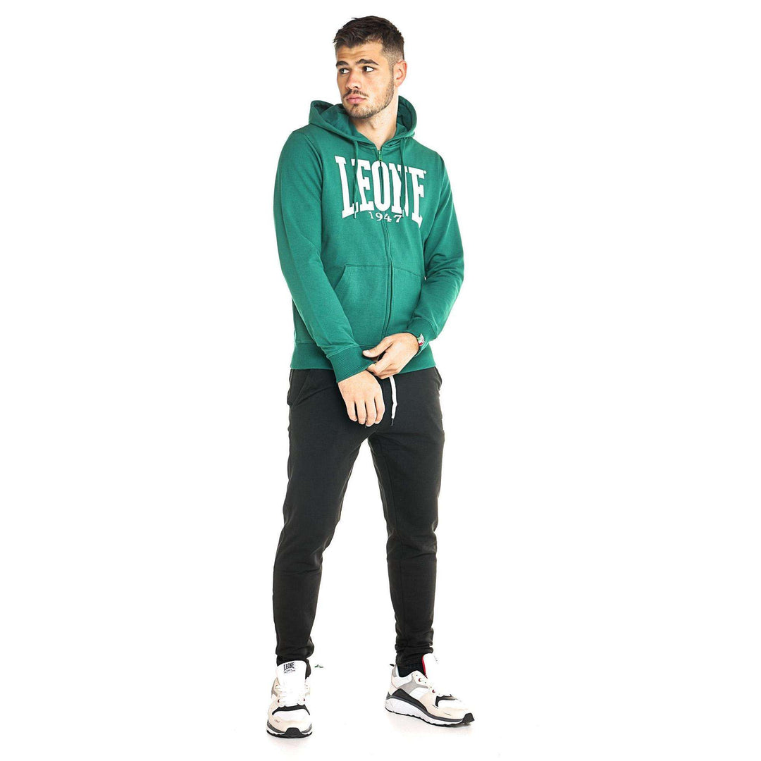 Chaqueta cremallera Leone big logo (verde oscuro) 2