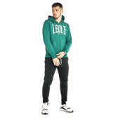 Chaqueta cremallera Leone big logo verde oscuro