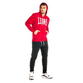 Sudadera big logo Leone con cremallera burdeos