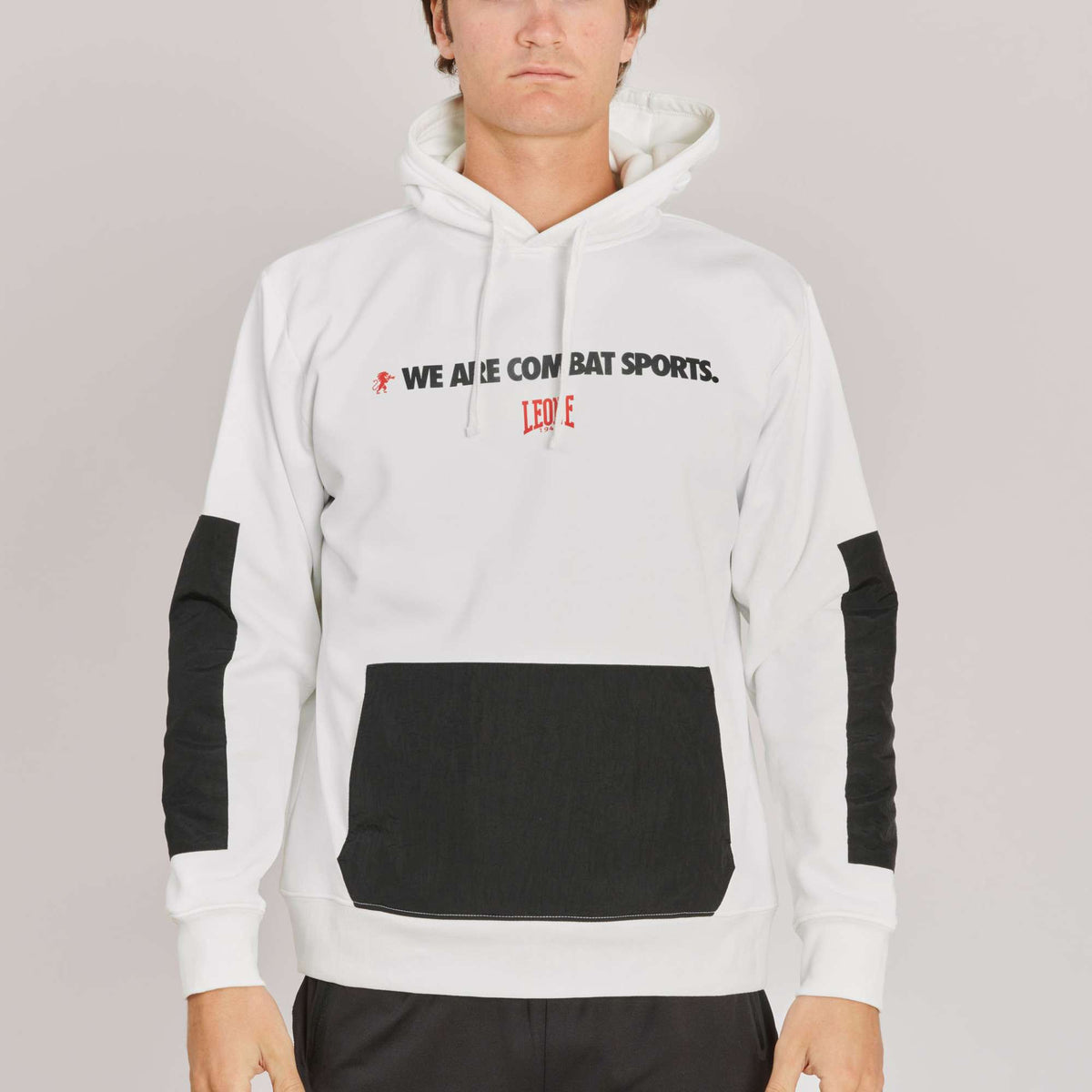 Sudadera con capucha Leone ABX136 blanca