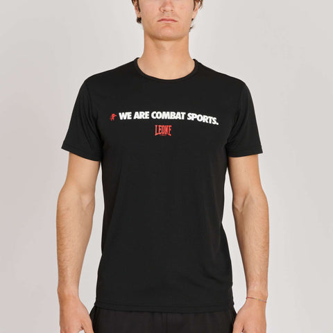 Camiseta logo wacs Leone1947 ABX131 negra