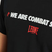 Camiseta logo wacs Leone1947 ABX131 negra