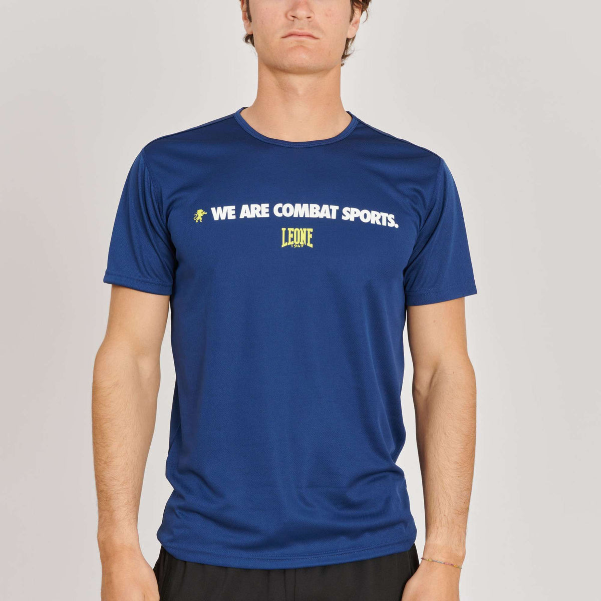 Camiseta Leone1947 logo wacs ABX131 azul