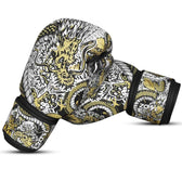 Guantes muay thai Buddha fantasy dragón blanco