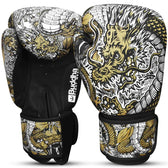 Guantes muay thai Buddha fantasy dragón blanco