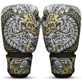 Guantes muay thai Buddha fantasy dragón blanco
