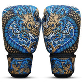 Guantes boxeo Buddha fantasy dragon azul