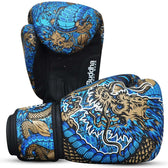Guantes boxeo Buddha fantasy dragon azul
